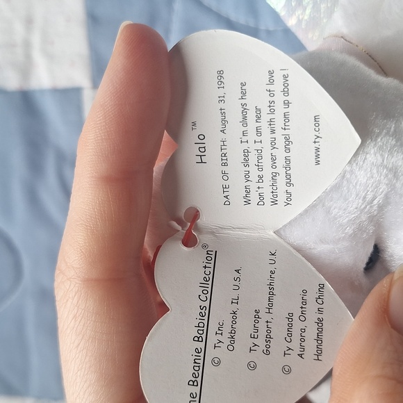 TY Halo Bear With Wings - Picture 5 of 6